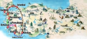 Turkey by land and sea travel map Turkey by land and sea travel map